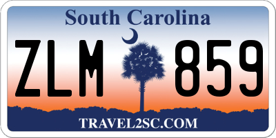 SC license plate ZLM859