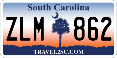 SC license plate ZLM862