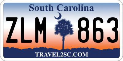 SC license plate ZLM863
