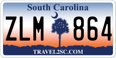 SC license plate ZLM864