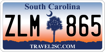 SC license plate ZLM865