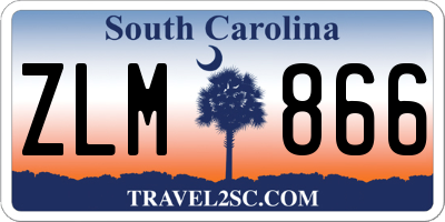 SC license plate ZLM866