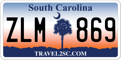 SC license plate ZLM869