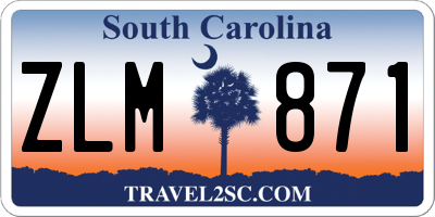 SC license plate ZLM871