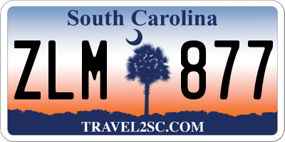 SC license plate ZLM877