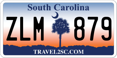 SC license plate ZLM879