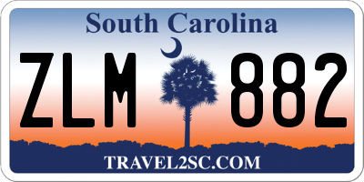 SC license plate ZLM882