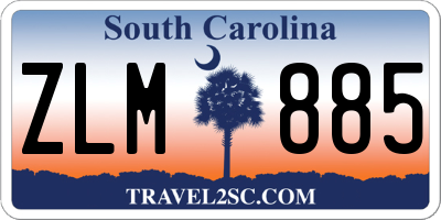 SC license plate ZLM885