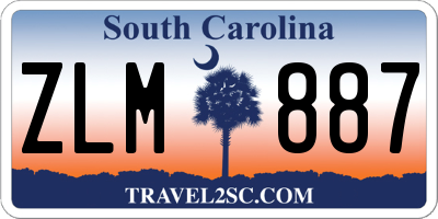 SC license plate ZLM887