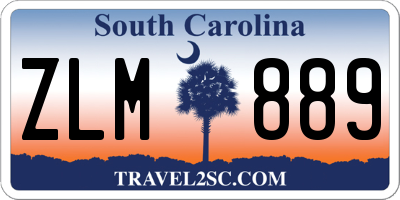 SC license plate ZLM889