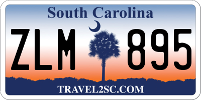 SC license plate ZLM895