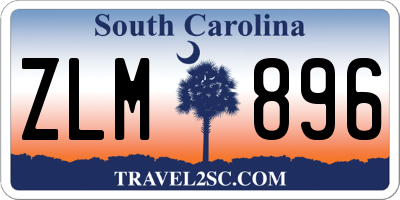 SC license plate ZLM896
