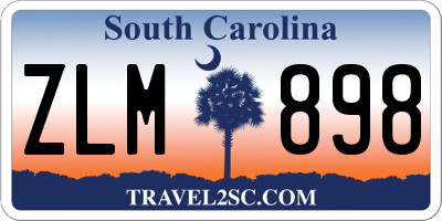 SC license plate ZLM898