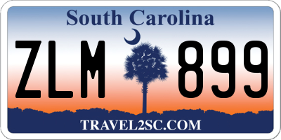 SC license plate ZLM899
