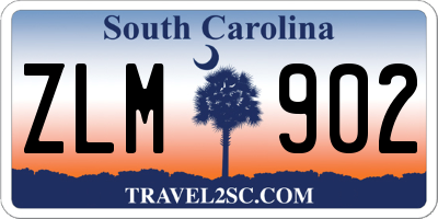 SC license plate ZLM902