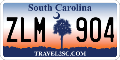 SC license plate ZLM904