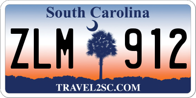 SC license plate ZLM912