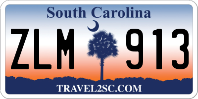 SC license plate ZLM913