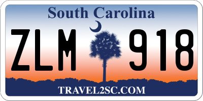 SC license plate ZLM918