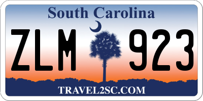 SC license plate ZLM923