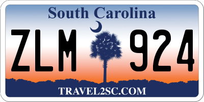SC license plate ZLM924