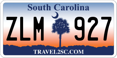 SC license plate ZLM927