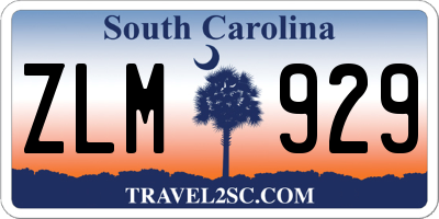 SC license plate ZLM929