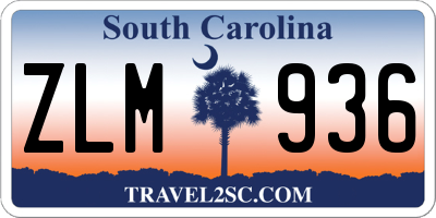 SC license plate ZLM936