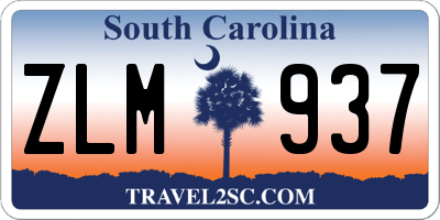 SC license plate ZLM937