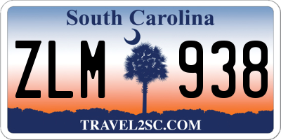 SC license plate ZLM938