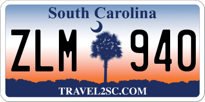 SC license plate ZLM940