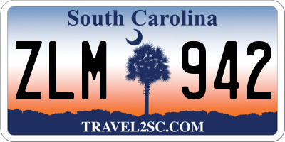 SC license plate ZLM942