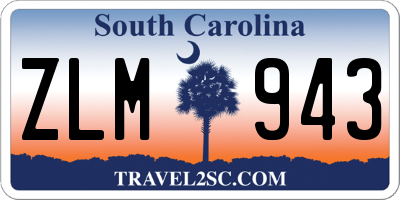 SC license plate ZLM943