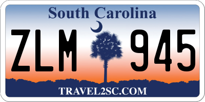 SC license plate ZLM945