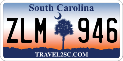 SC license plate ZLM946