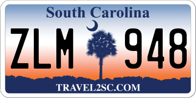 SC license plate ZLM948