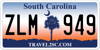 SC license plate ZLM949