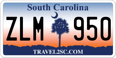 SC license plate ZLM950
