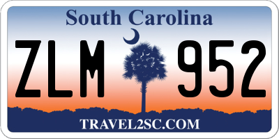 SC license plate ZLM952