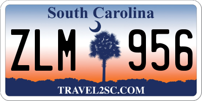SC license plate ZLM956
