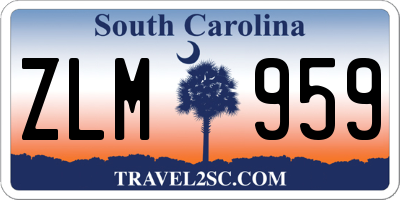 SC license plate ZLM959