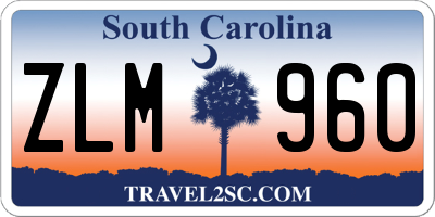 SC license plate ZLM960