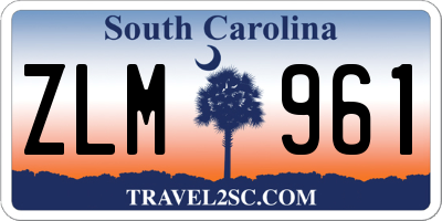SC license plate ZLM961