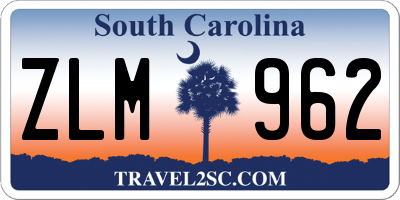 SC license plate ZLM962