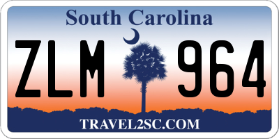 SC license plate ZLM964