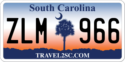SC license plate ZLM966