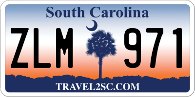 SC license plate ZLM971