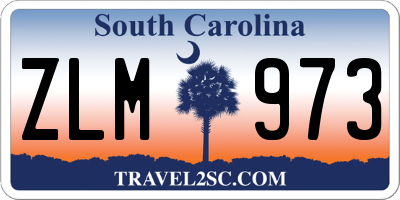 SC license plate ZLM973