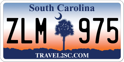 SC license plate ZLM975