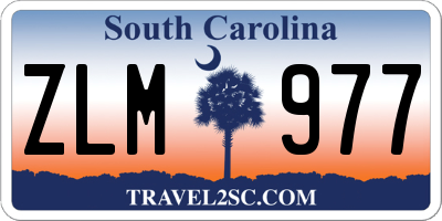 SC license plate ZLM977
